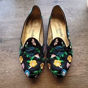 Kate Spade New York Devi Floral Embroidered Loafers 8.5B Shoes Colorful